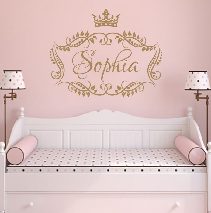 Decal House Princess Crown Personalized Name Wall Decal & Reviews Wayfair